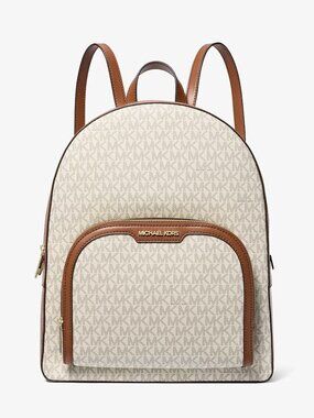 MICHAEL Michael Kors Jaycee Large Logo Backpack - Vanilla